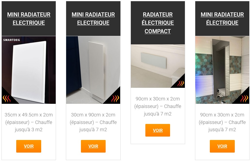 Selección de radiadores eléctricos por infrarrojo de bajo consumo para calentar de 13 a 22 m2
